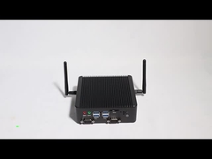 إنتل سيليرون J4105 جهاز كمبيوتر صناعي بدون مروحة مع شبكة LAN مزدوجة ونظام لينكس مزدوج COM و DDR4