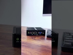 كمبيوتر صناعي صغير بدون مروحة مع DDR4 16GB ذاكرة الوصول العشوائي يدعم ويندوز 11 لينكس
