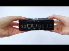 معالج Intel Celeron J6412 مع DDR4 16GB RAM و 2 HD PC صناعي بدون مروحة