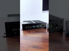 معالج Intel Core I7-6500U مع أربع شبكات LAN ومحركات COM مزدوجة كمبيوتر صناعي صغير