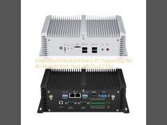 كمبيوتر صناعي بدون مروحة 3G 4G Dual LAN Dual COM