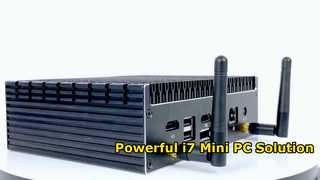 معالج Intel Core I7 1270P جهاز كمبيوتر صغير جدار الحماية لجهاز التوجيه الناعم مع 2 LAN 2 HD-MI 1 DP 1 Type-C للديل