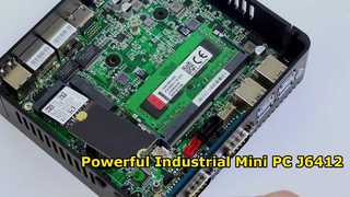 إنتل سيليرون J6412 كمبيوتر صناعي صغير 4 Core 4 Thread مع LAN مزدوج COM مزدوج