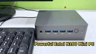 معالج إنتل N100 جهاز كمبيوتر ميني مزدوج LAN مع أربعة أجهزة USB DDR4 ذاكرة ذاكرة RAM 46GB للمكتب المنزلي