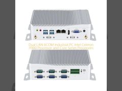 الكمبيوتر الصناعي المزدوج LAN 6COM بدون مروحة J1900