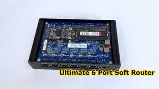 كمبيوتر صغير مزود بمعالج Intel Pentium 4415U و6 منافذ Intel I225 Gigabit LAN