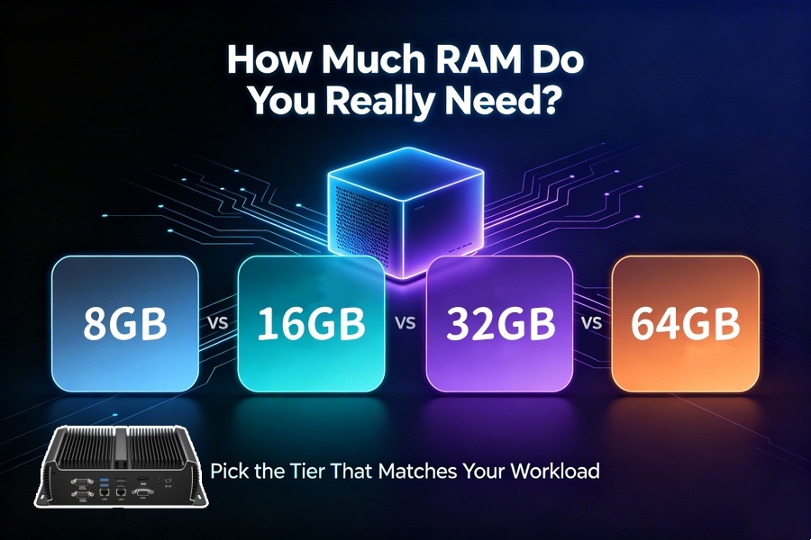 أحدث مدونات الشركة حول 8GB vs 16GB vs 32GB vs 64GB Mini PC: How Much RAM Do You Really Need?