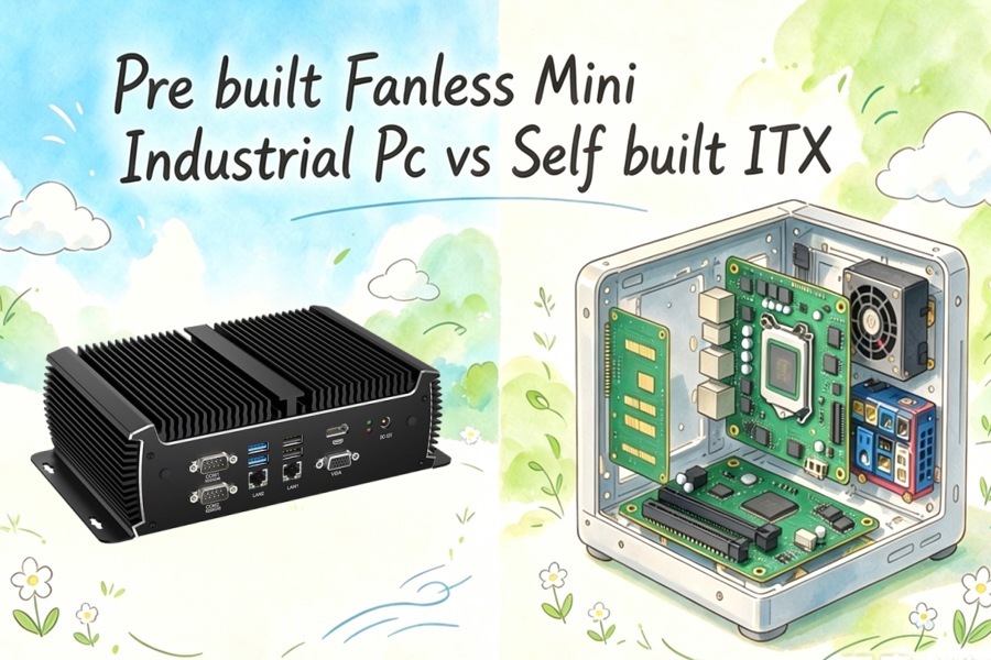 أحدث مدونات الشركة حول Pre built Fanless Mini Industrial Pc vs Self built ITX: Total Cost and Setup Effort Compared