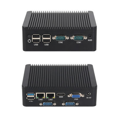 جهاز كمبيوتر صناعي صغير مزدوج LAN 4 COM مع معالج Intel Celeron N2840 و DDR3L
