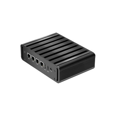 شراء إنتل N100 4 LAN Dual COM كمبيوتر صناعي مصغر بدون مروحة مع WIFI DDR4 16G RAM ويندوز لينكس online manufacture