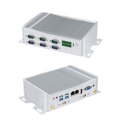 شراء جهاز كمبيوتر صناعي Intel Core i3 بدون مروحة جهاز كمبيوتر مصغر مع GPIO و DDR4 16G 6COM online manufacture