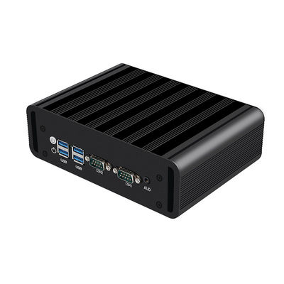 شراء معالجات Intel Core i3 i5 i7 الكمبيوتر الصناعي المصغر بدون مروحة مع 2LAN 2COM RS485 online manufacture