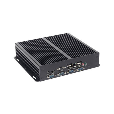 شراء إنتل بنتيم 2117U كمبيوتر صناعي بدون مروحة مع منافذ 4COM لينكس يدعم شاشة HD online manufacture