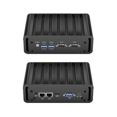 شراء DDR3L 8GB ذاكرة الوصول العشوائي الحاسوب الصناعي إنتل سيليرون والمعالج الأساسي جهاز كمبيوتر مزدوج LAN بدون مروحة online manufacture