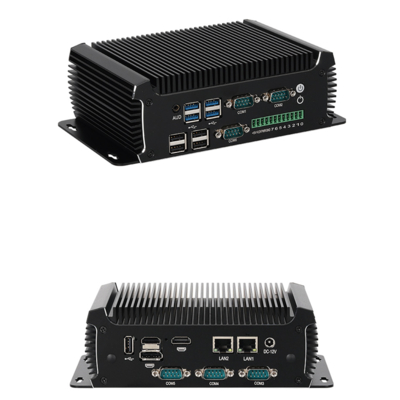 شراء إنتل N97 ميني بي سي بدون مروحة كمبيوتر صناعي 16 جيجا بايت مع 2 LAN 6 COMs online manufacture