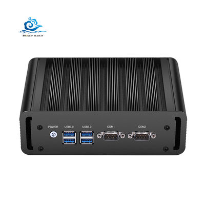 شراء Black Color Fanless Industrial Mini PC with 12V Power DDR3 RAM and 1-Year Warranty تصنيع عبر الإنترنت