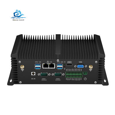 شراء كمبيوتر صناعي صغير بدون مروحة HLY مع RS232 MSATA وحجم مدمج 182x126x63 مم للتطبيقات المدمجة تصنيع عبر الإنترنت