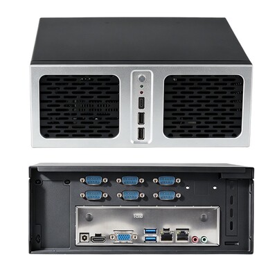 شراء كمبيوتر صغير صناعي بمعالج Intel Celeron G6900 مزود بـ 6 COM 2 LAN تصنيع عبر الإنترنت