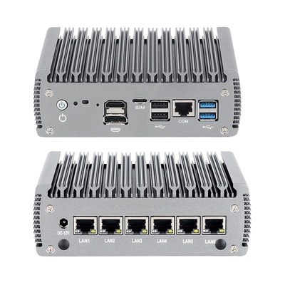 يشتري كمبيوتر صغير الحجم بمعالج Intel N100 مع 6 LAN 1 HD-MI 1 DP تصنيع عبر الإنترنت