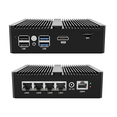 يشتري Intel N5105 المعالج جدار الحماية الحاسوب المصغر مع 4 Lan 1 COM تصنيع عبر الإنترنت
