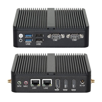 يشتري J6412 المعالج الحاسوب المصغر بدون مروحة DDR4 مزدوج LAN مزدوج COM RS232 ثلاثي الشاشة تصنيع عبر الإنترنت