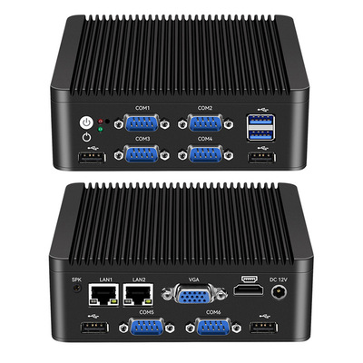 يشتري إنتل N5000 J4125 4 Core ميني بي سي مع LAN مزدوج 6 COM و DDR4 حتى 8G تصنيع عبر الإنترنت