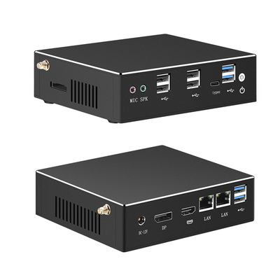 يشتري جهاز كمبيوتر مكتبي صغير مزدوج LAN مع DP و HDMI معالج Intel Core Series تصنيع عبر الإنترنت