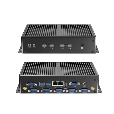 يشتري كمبيوتر صناعي صغير بدون مروحة مع Intel Core i5 4200U Dual Gigabit Ethernet وموانئ RS232 تصنيع عبر الإنترنت