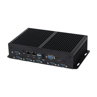 محركات المعالجة مزدوجة LAN 6COM بدون مروحة Intel Mini PC Core Series Celeron 3855U مع SSD MSATA