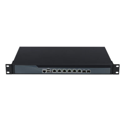 3865U 1U Server 6 LAN 2 Fiber Optic Linux Firewall Router Server مع مروحة