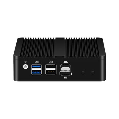 إنتر N100 DDR5 16GB ميني حائط الحماية الحاسوب مع لينكس أربعة LAN البرمجيات جهاز توجيه