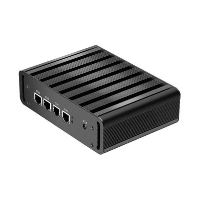 N100 جهاز توجيه جدار الحماية حاسوب ميني مع أربعة 2.5Gbps LAN HDMI و DP للمكتب المنزلي