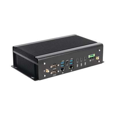حاسوب صناعي بدون مروحة DDR4 Intel الجيل الحادي عشر Core i7 10870H حاسوب مصغر مع GPIO Dual LAN 6COM