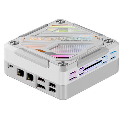 كمبيوتر ألعاب AMD مزدوج 2.5G Ethernet مع M2 SSD و WiFi يدعم شاشة 4K HD