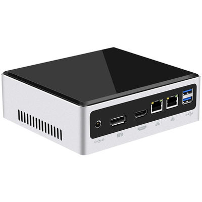 جهاز كمبيوتر ألعاب مصغّر مع معالجات إنتل النووي شبكة LAN مزدوجة ذاكرة رام DDR4 مزدوجة ومروحة تبريد
