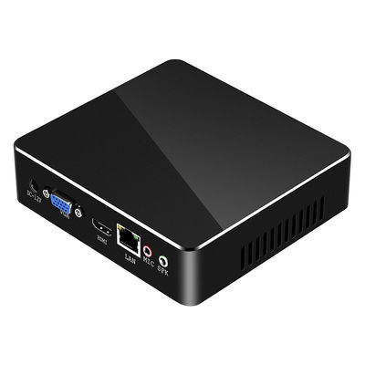 كمبيوتر مصغر مع معالج Intel Core i3 7100U mSATA SSD DDR3L 16G ذاكرة الوصول العشوائي ومروحة تبريد