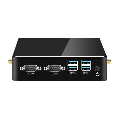 جهاز كمبيوتر Intel Core i5 8250U الصناعي بدون مروحة مع mSATA SSD Dual Ethernet Dual COM