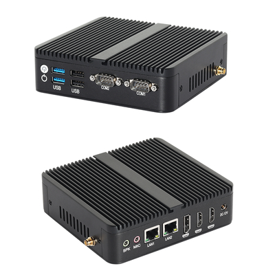 معالج Intel Celeron J6412 مع DDR4 16GB RAM و 2 HD PC صناعي بدون مروحة