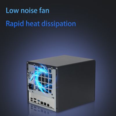 خادم NAS N100 6-Bay واجهة مضيف NAS حاوية تخزين متصلة بالشبكة