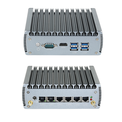 معالج إنتل I5 1145G7 مع ستة LAN واحد COM و 1 HDMI PC صناعي