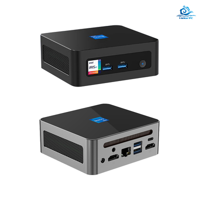 جهاز كمبيوتر صغير بمعالج Intel Core i7 12700H، منفذ إيثرنت مزدوج، منفذ HD مزدوج، و 4 منافذ USB