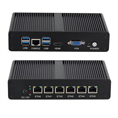 Soft Router Appliance With Intel Pentium 4415U Processor 6 Intel I225 Gigabit LAN Ports 4 USB3.0 Ports High performance Mini PC